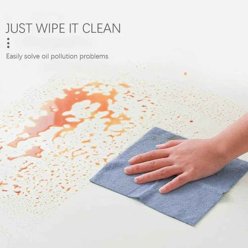 Reusable Microfiber Kitchen Towels - 1 Roll of 20 Sheets, Eco-Friendly Dish Rags & Paper Towel Replacement