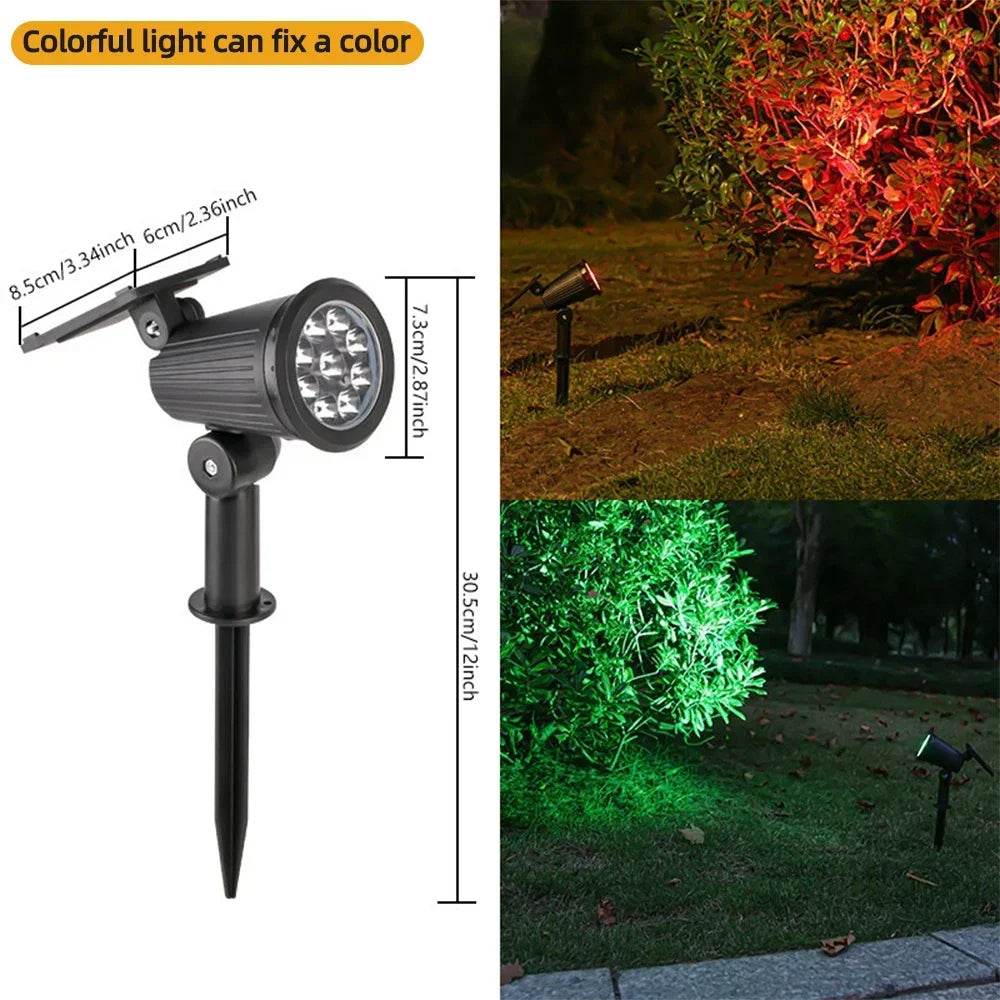 9 LED Solar Spotlights – Waterproof Outdoor Garden & Patio Lights