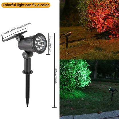 9 LED Solar Spotlights – Waterproof Outdoor Garden & Patio Lights