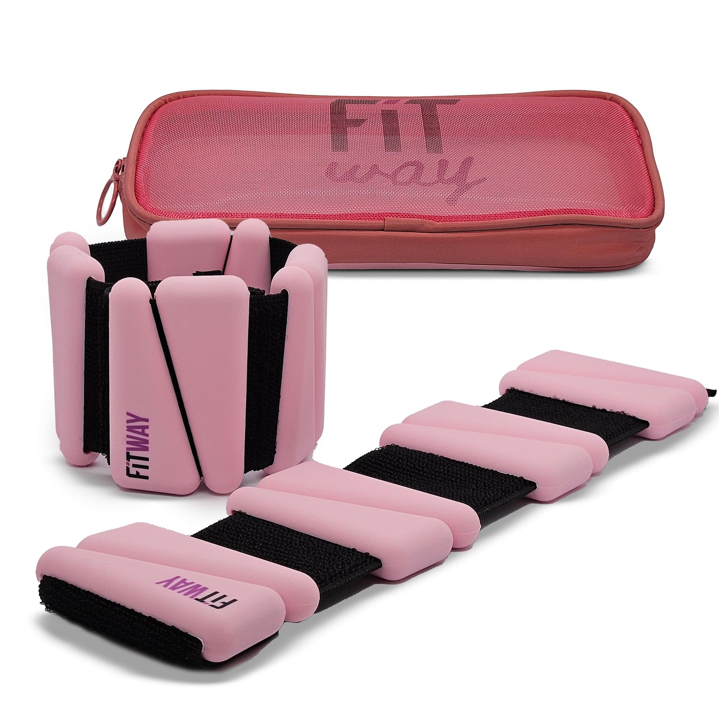 FITWAY Adjustable Ankle & Wrist Weights (2LB Pair)