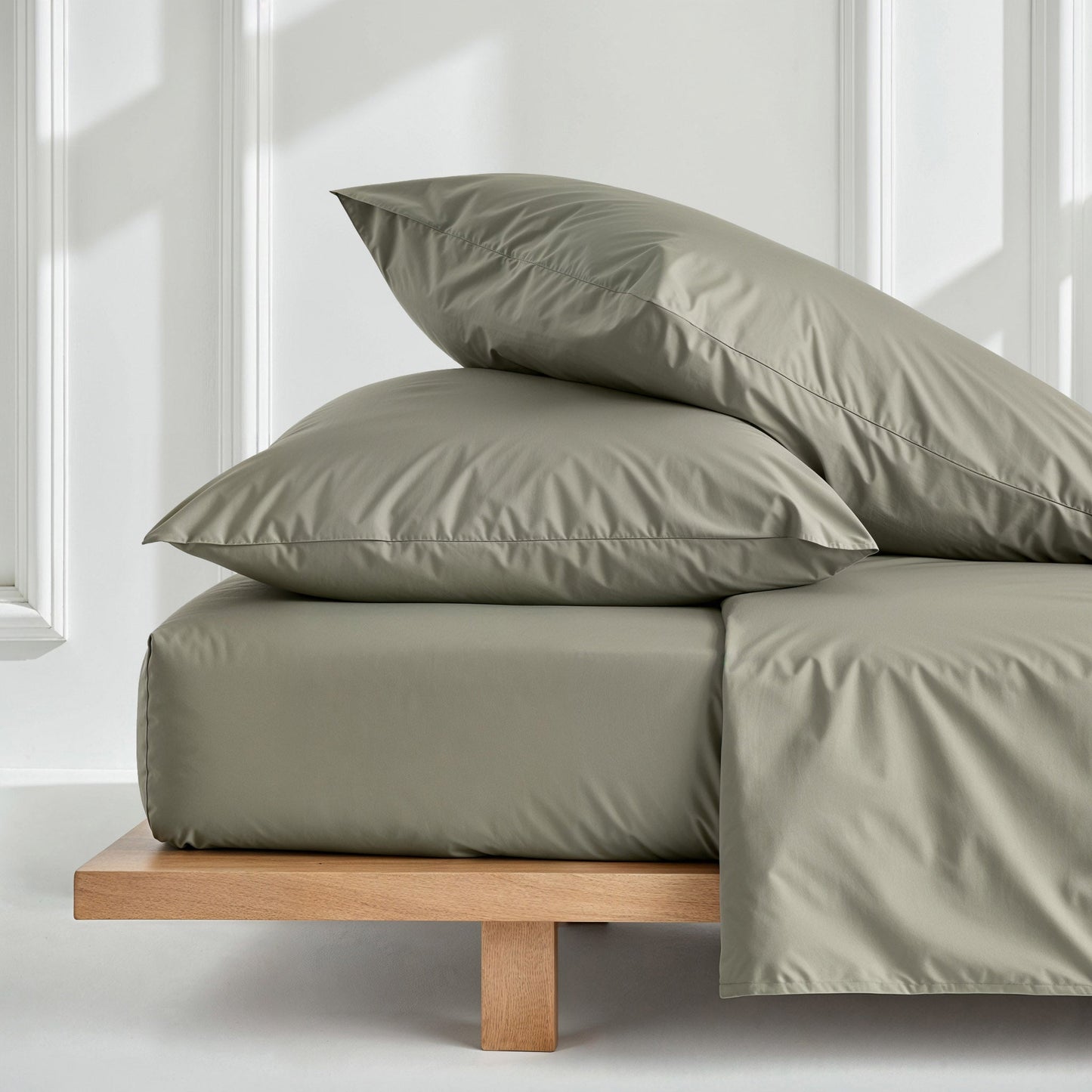 Parure de taies d'oreiller en satin de luxe australien