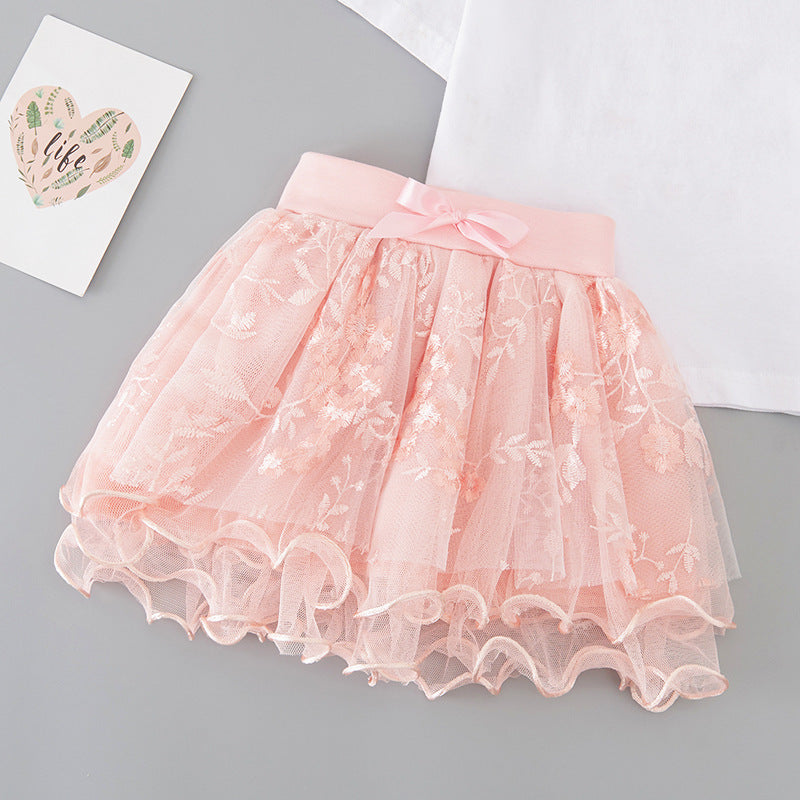 Jupe en maille filet passe-partout pour filles Jupes pour enfants