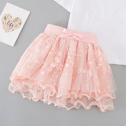 Jupe en maille filet passe-partout pour filles Jupes pour enfants