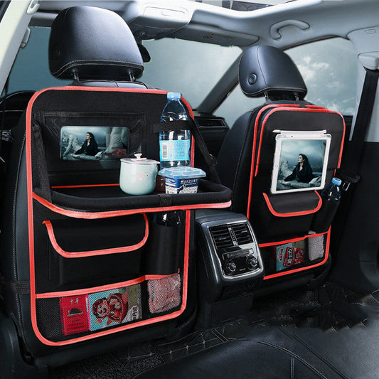 Bolsa de almacenamiento multifunción para la parte trasera del asiento del coche