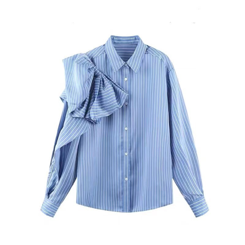 Women's Blue Striped Blouse