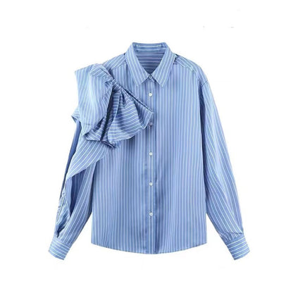 Women's Blue Striped Blouse