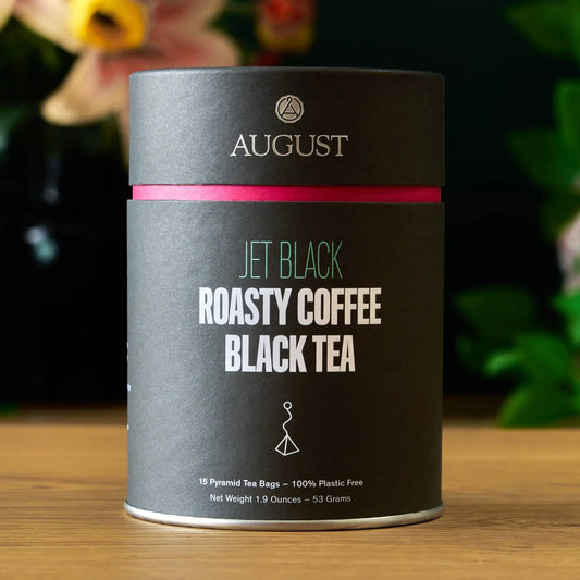 Jet Black Premium Roasted Black Tea – 15 Tea Bags | Deep, Coffee-Inspired Blend