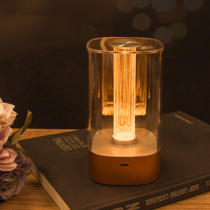 Nouvelle Lampe d'Ambiance LED Tactile Rechargeable USB Protection des Yeux Lampe de Chevet pour Chambre Bar Restaurant Décoration Jardin Veilleuse Décoration Intérieure