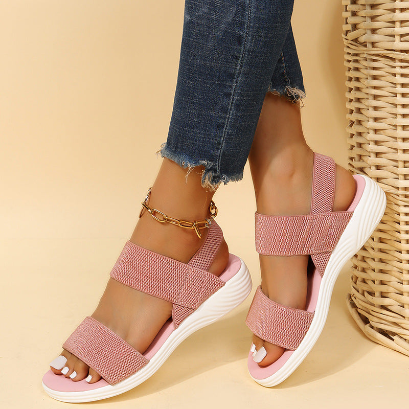 Double-strap Sandals Women Platform Shoes