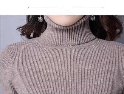DARK GREEN Sweater Women's Pullover Autumn And Winter DRESS