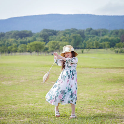 Vestido de alta gama personalizado para niñas para primavera y verano