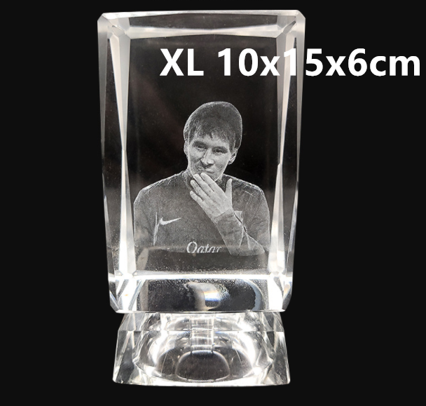 Cadre Photo Carré Laser 3D en Cristal avec Gravure Personnalisée en Cube de Verre Amour