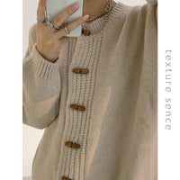 Women's Winter New Horn Button Sweater