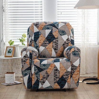 Housse de fauteuil inclinable tout compris en tissu imprimé extensible, 1 place