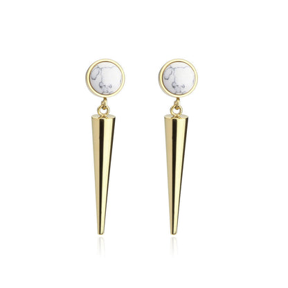 Elegant Stainless Steel Vintage Earrings Geometric