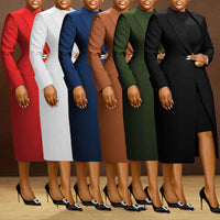 Back Slit Suit Vest Two-piece Set
