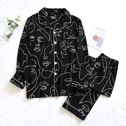 Thin Cardigan Plus Size Cotton Lapel Home Service
