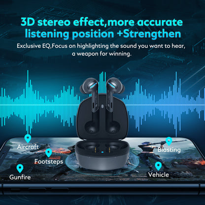 Auriculares Bluetooth internos para videojuegos inalámbricos