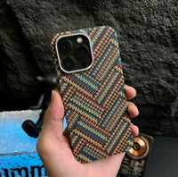 Kevlar Pattern Luminous Magnetic 16 Carbon Fiber Pattern Protective Cover