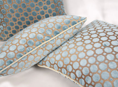 Blue Polka Dot Simple Head Of Bed Large Cushion Sofa Cushion Throw Pillow