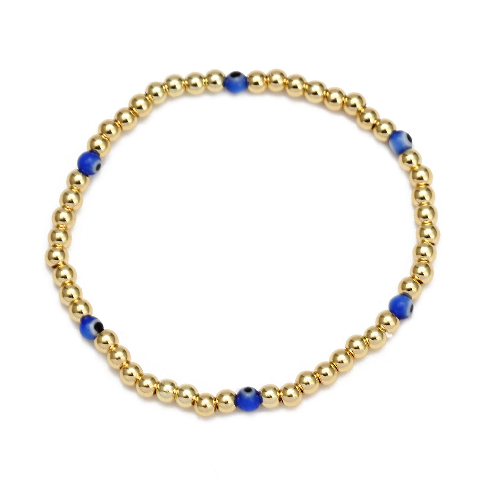 Women's Evil Eye Beads Bracelet Set – Colorful Boho Stackable Bracelets for Protection & Style
