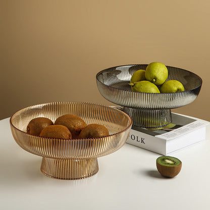 Glass Fruit Tray Living Room Coffee Table