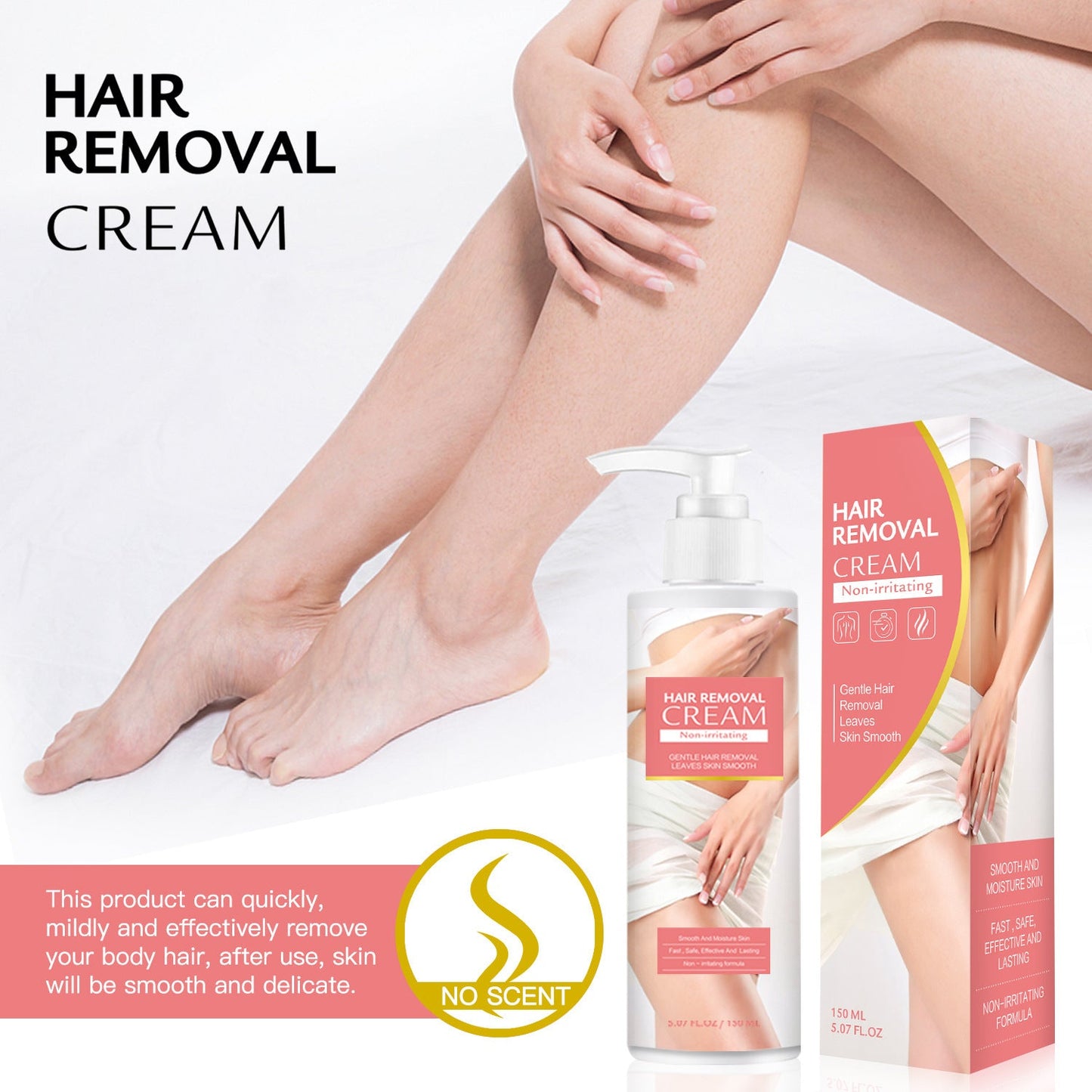 Gentle Body Depilatory Cream – Quick Hair Removal | 150ml