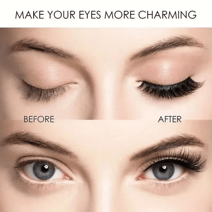 Magnetic 8Pcs Reusable Eyelashes with Applicator – No Glue, 5 Magnet Natural Look Lashes