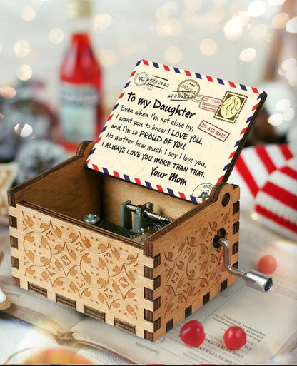 Painted music box creative gift decoration