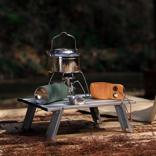 Table d'extérieur ultralégère portable mini en alliage d'aluminium