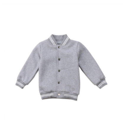 ABRIGO GRUESO INFANTIL GRIS LETRAS CORAZÓN DERECHO SUPERIOR
