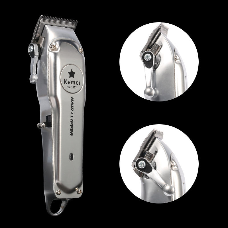 Kemei Rechargeable Electric Hair Clipper for Men – Professional Cordless Trimmer for Home & Salon Use