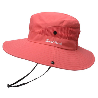 Chapeau de soleil pliable unisexe d'été Pêcheur Hommes Femmes Large bord Décontracté Extérieur Voyage Plage Protection solaire Anti-UV Chapeaux de soleil