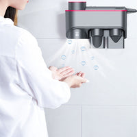 Hair Dryer Bracket Storage Rack Punch Free Cylinder