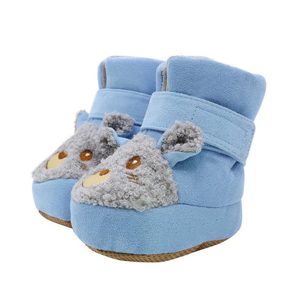 Chaussures mi-montantes isolées avec peluche pour éviter la chute de poils