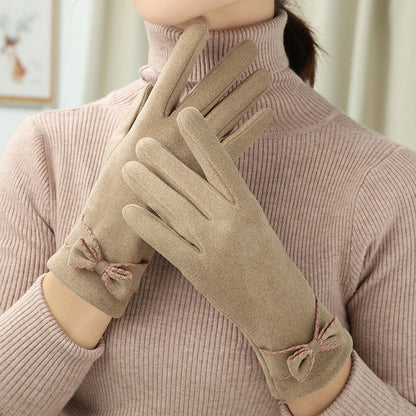 Women's Winter Fleece Warm Fashion Gloves