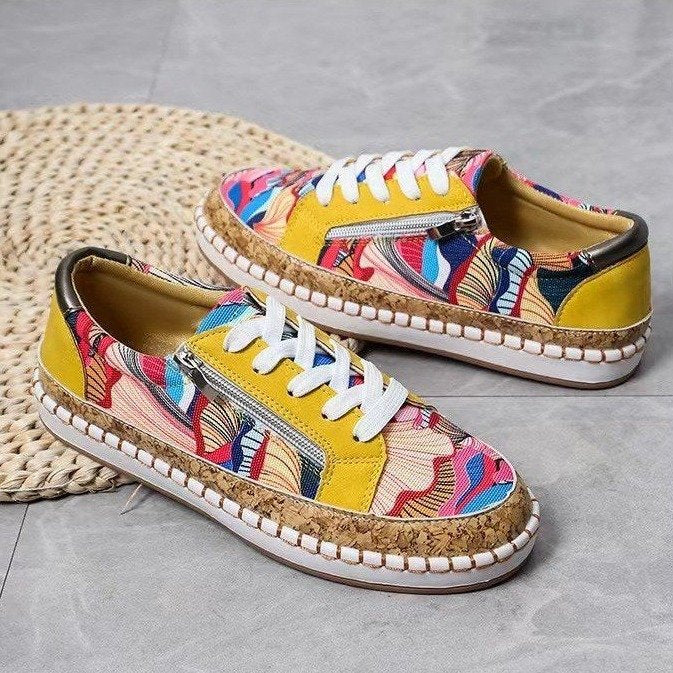 Ethnic Style Printed Flats Decor