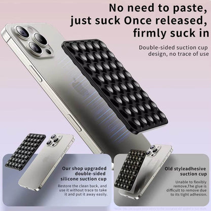 Double-Sided Silicone Phone Wall Mount – 2-Pack Suction Grip
