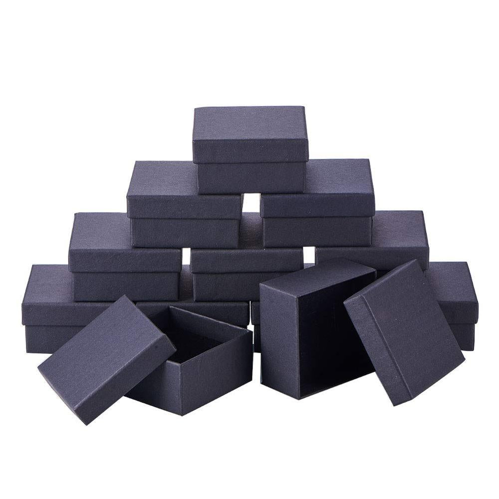 Caja de regalo de cartón rectangular para joyería
