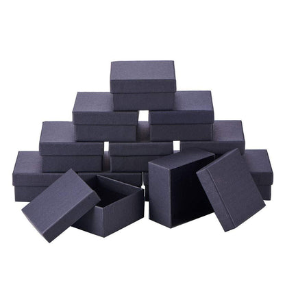 Caja de regalo de cartón rectangular para joyería