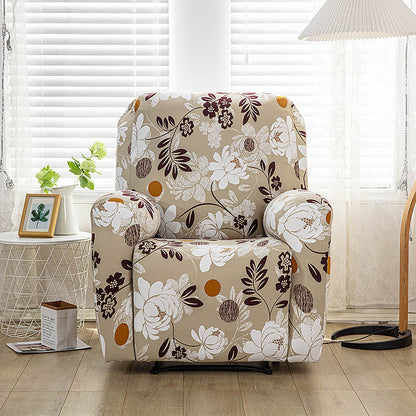 Housse de fauteuil inclinable tout compris en tissu imprimé extensible, 1 place