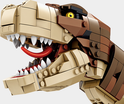 Dinosaur building blocks assembled toy boy high difficulty huge Tyrannosaurus rex children puzzle 6 birthday gift 10 years old
