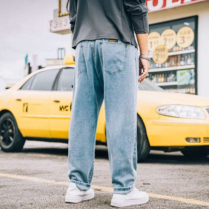 Men's Loose Straight Simple Jeans Casual