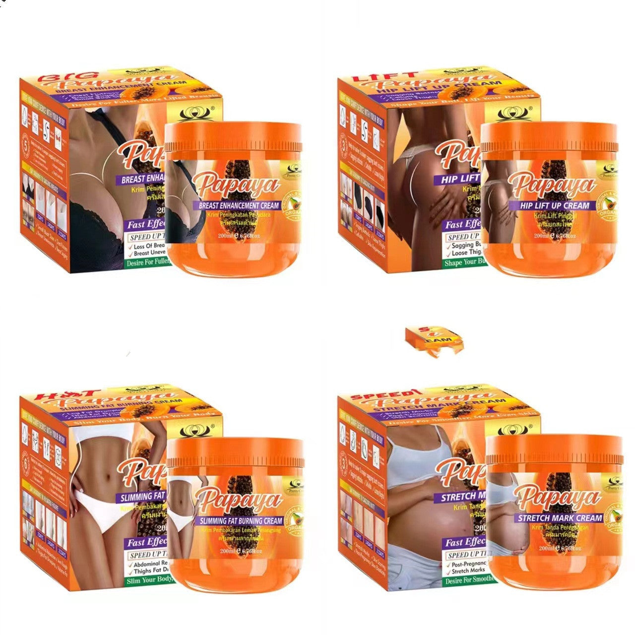 Crème corporelle de papaye Feng, Crème Fengyun pour les hanches et la poitrine