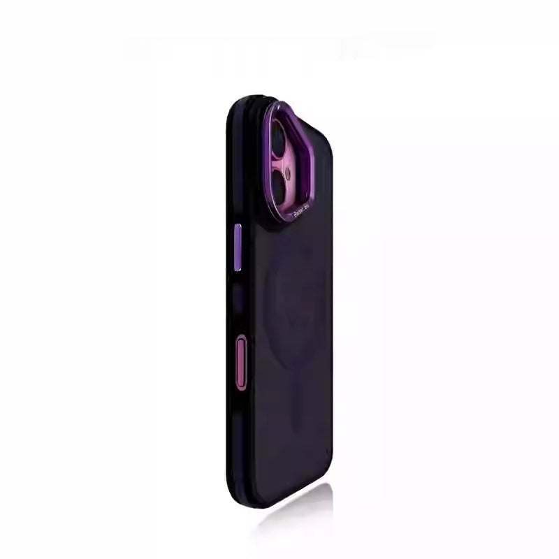 Dark Purple Phantom Skin-Feel iPhone 16 Case – Explosion-Proof Silicone Cover | 6 Colors