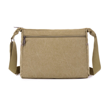 Simple Layered Retro Fashion Men's Messenger Bag
