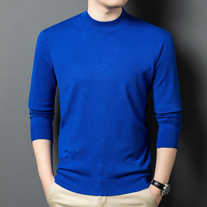 Round Neck Wool T Men's Sweater Skin-friendly