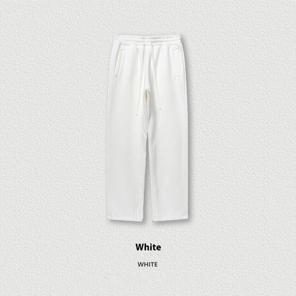 Solid Color Loose Track Pants Velvet Thickened Casual Pants