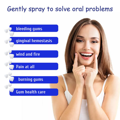 Spray para el dolor de la inflamación de las encías, simple y creativo
