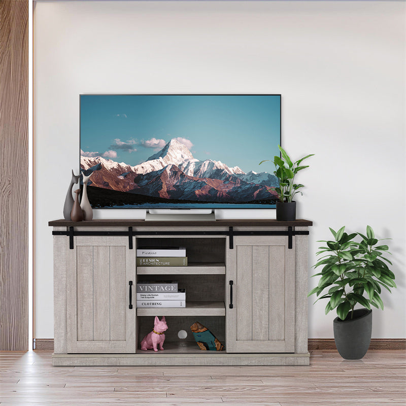 Meuble TV en bois de style vintage pour salon